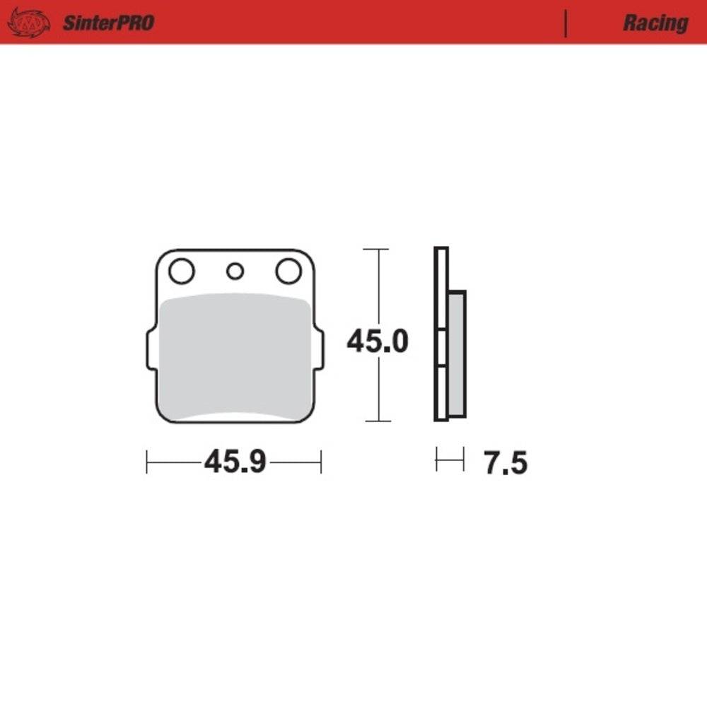 Moto-Master SinterPRO Racing Brake Pad (FD0078)