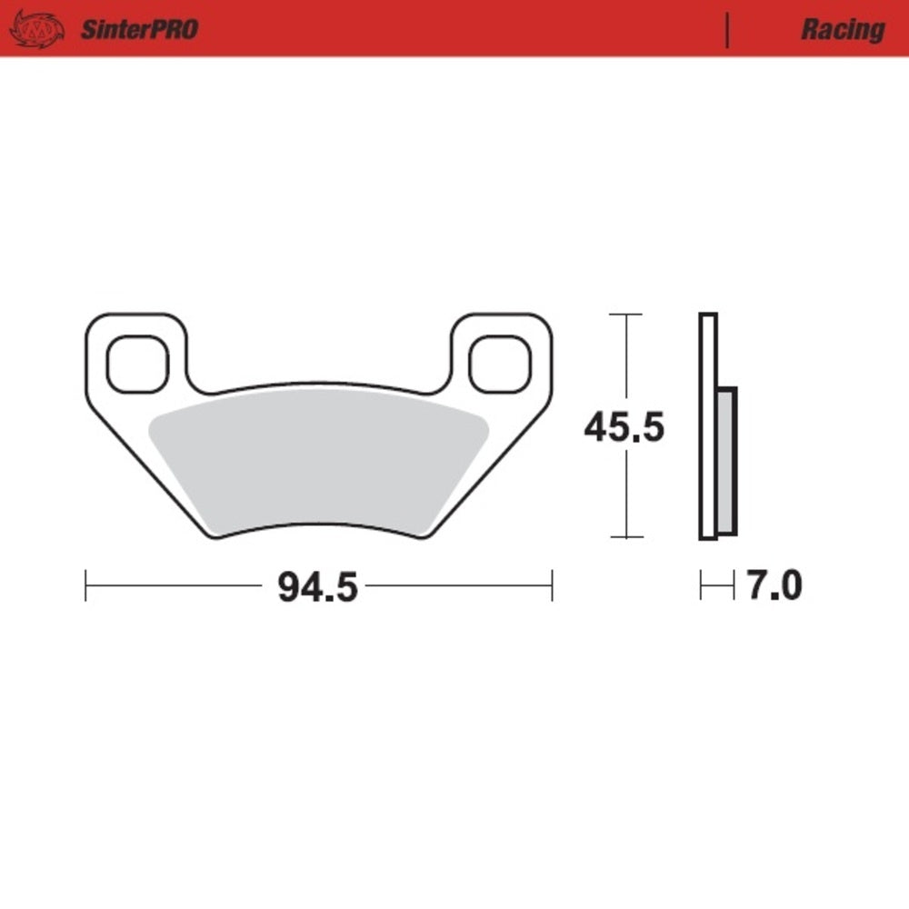 Moto-Master SinterPRO Racing Brake Pad (FD0418)