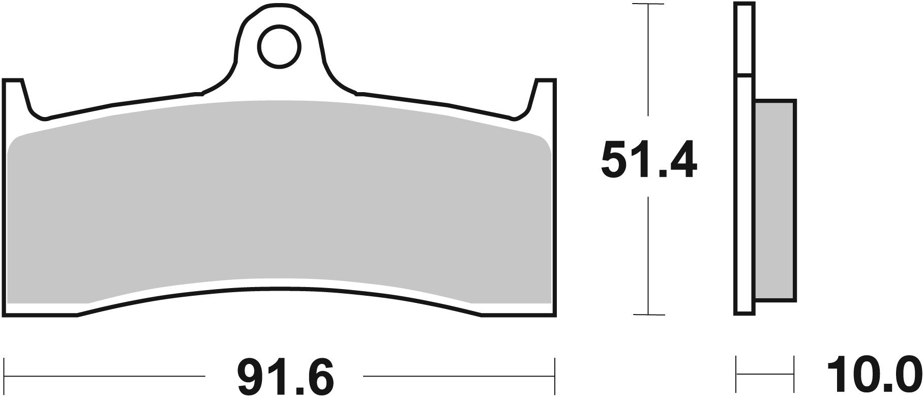SBS FRICTION - Ceramic Front Brake Pads - 729HF-