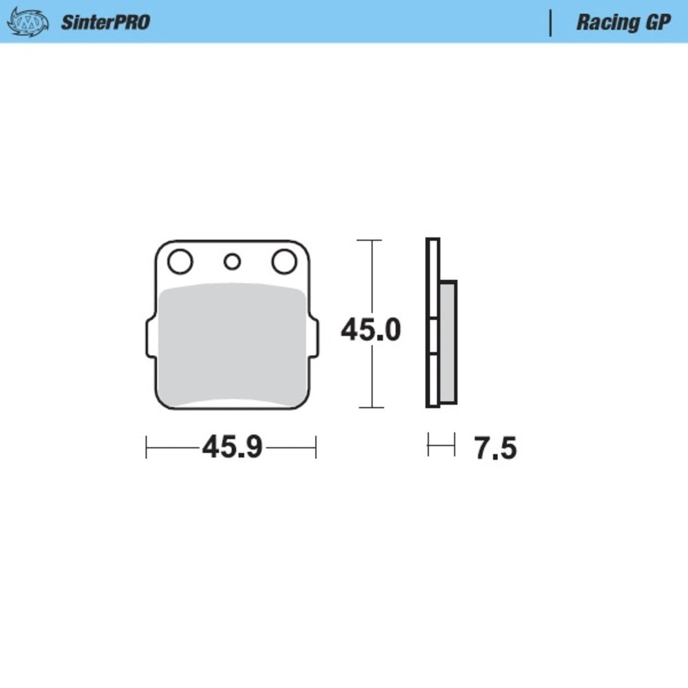 Moto-Master SinterPRO Racing GP Brake Pad (FD0078)