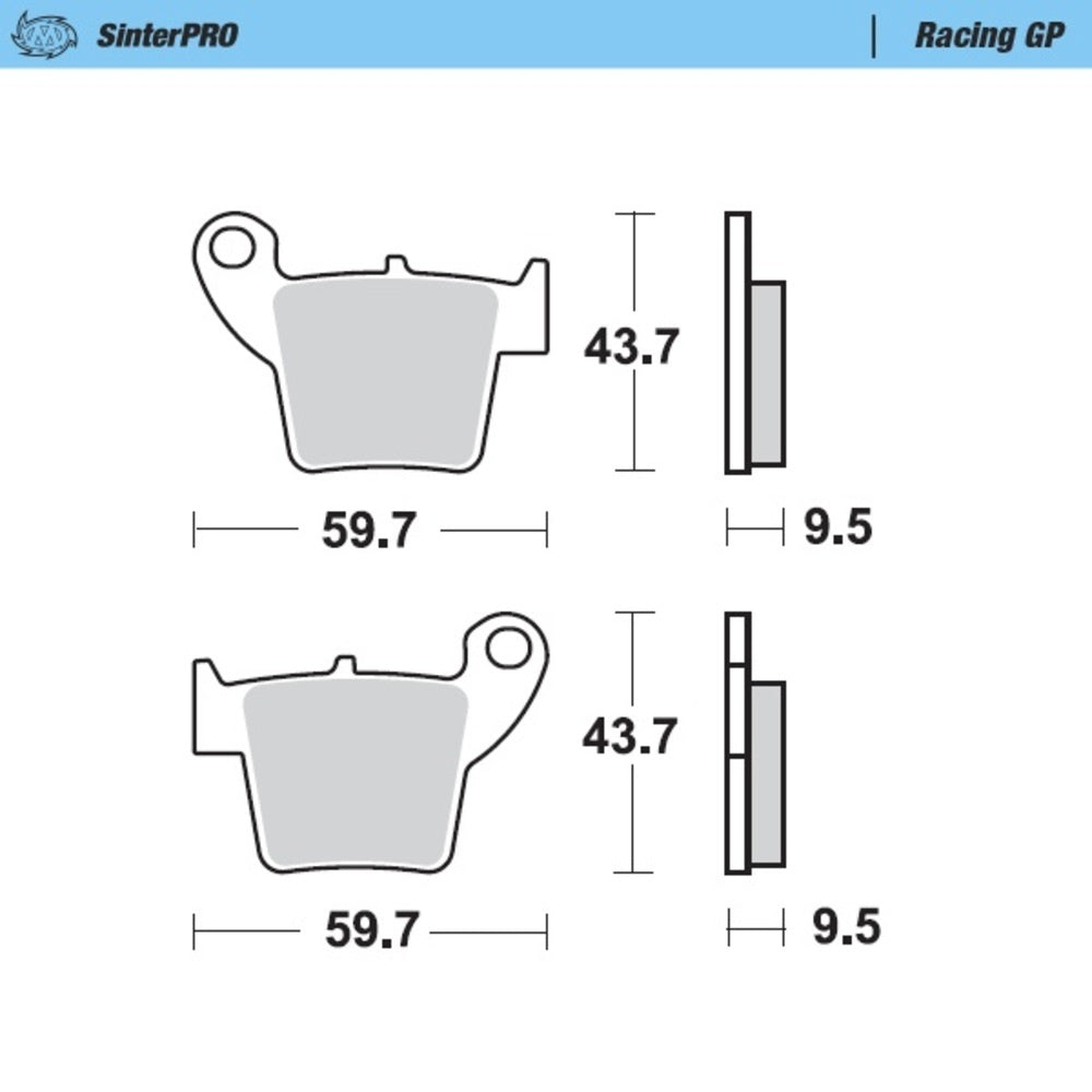Moto-Master SinterPRO Racing GP Brake Pad (FD0329)