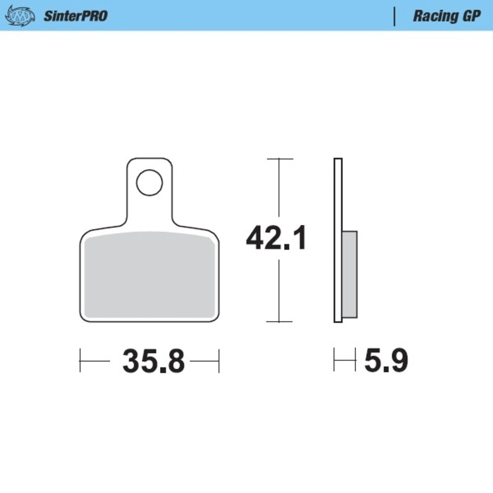 Moto-Master SinterPRO Racing GP Brake Pad (FD0496)