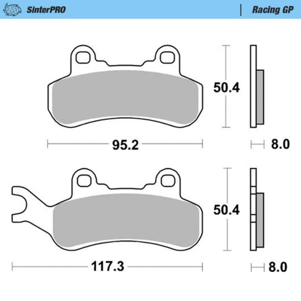 Moto-Master SinterPRO Racing GP Brake Pad ATV/UTV