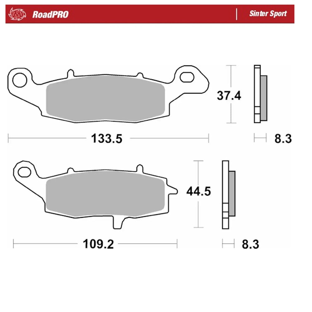 Moto-Master RoadPRO Sinter Sport Brake Pad (FD0228)