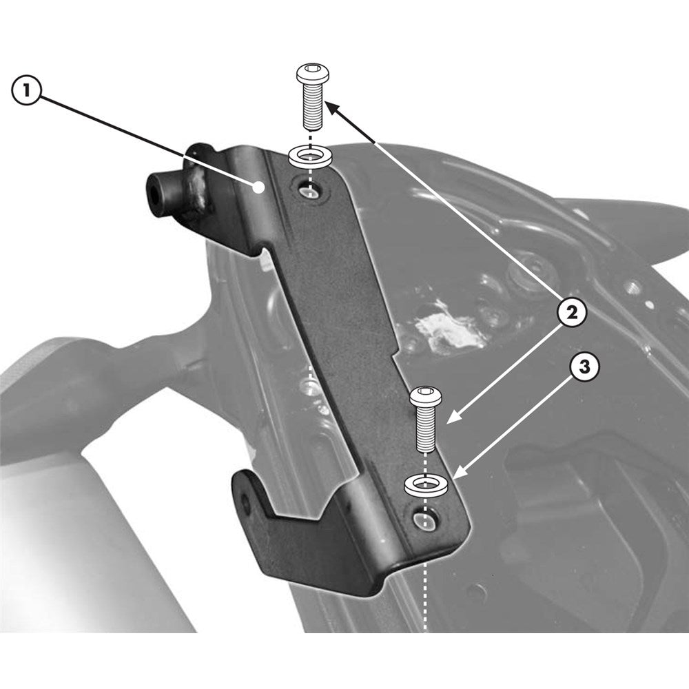 GIVI SPECIFIC KIT FOR USE WITH T681 TUBULAR HOLDERS - DUCATI MONSTER 696/796/1100/1100 EVO