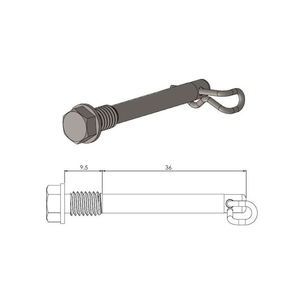 Moto-Master Brake Pad Pin