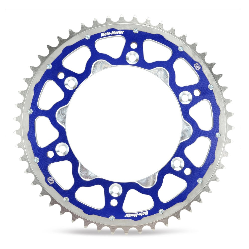 Moto-Master Fusion Dual Ring Rear Sprocket Blue 52T (KM1)(897)