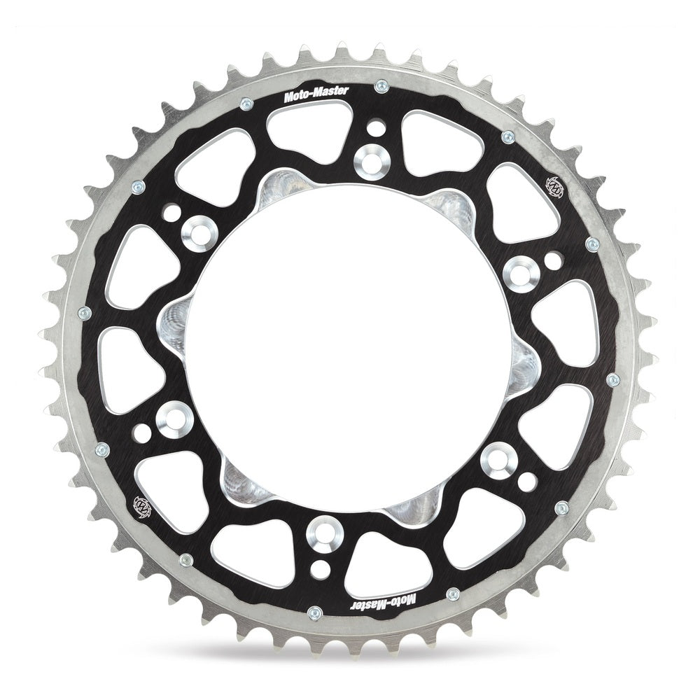 Moto-Master Fusion Dual Ring Rear Sprocket Black 49T (KMF)(891)