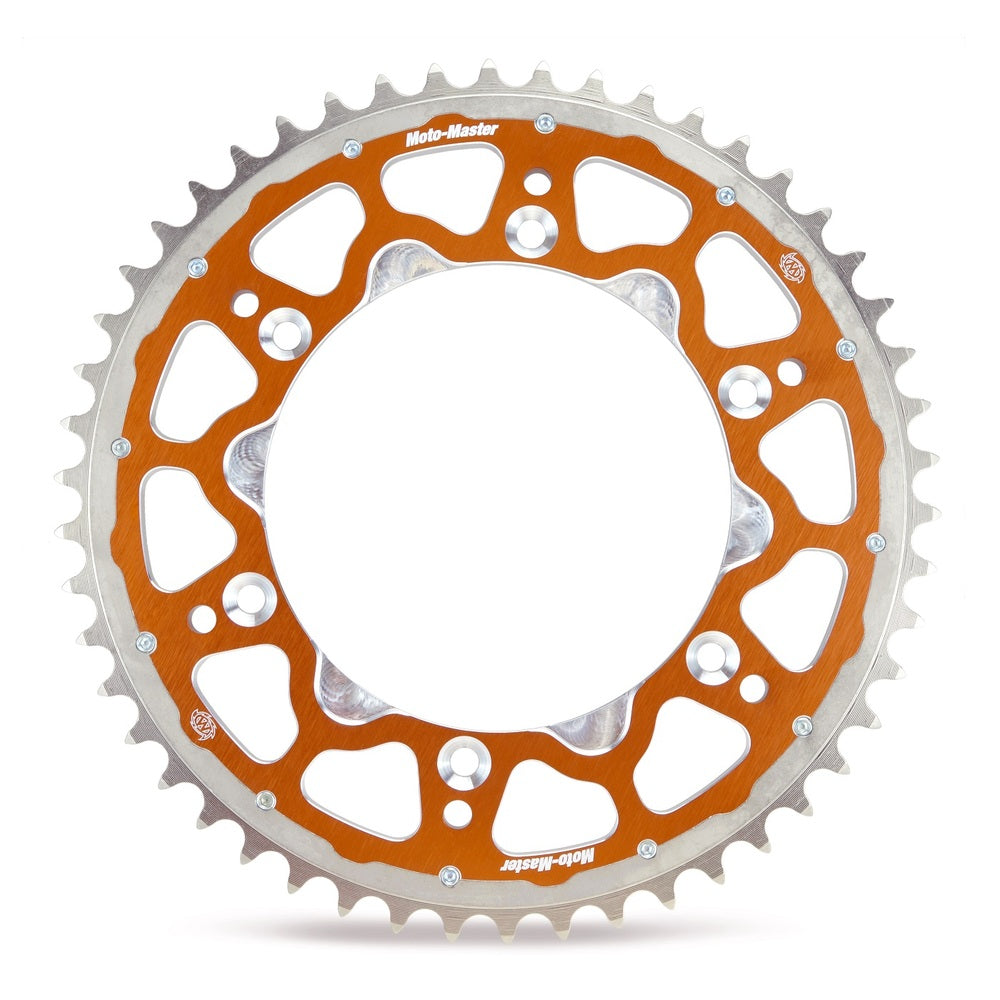 Moto-Master Fusion Dual Ring Rear Sprocket Orange 48T (KMF)(891)