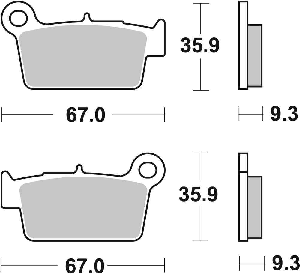 SBS FRICTION - Sinter Rear Brake Pads - 790LS-