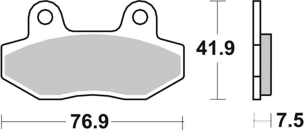 SBS FRICTION - Sinter Rear Brake Pads (SBS 200) - 814LS-