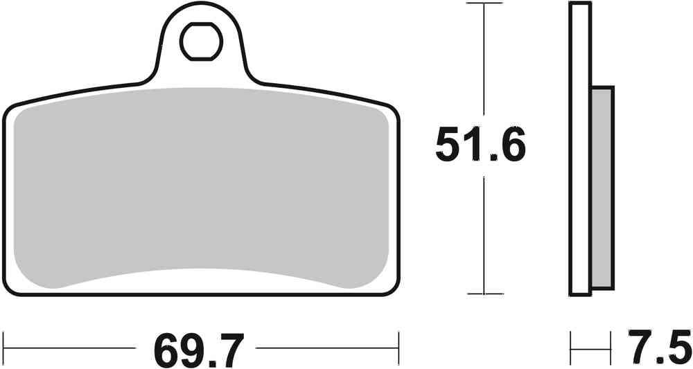 SBS FRICTION - Sinter Front Brake Pads - 821HS-