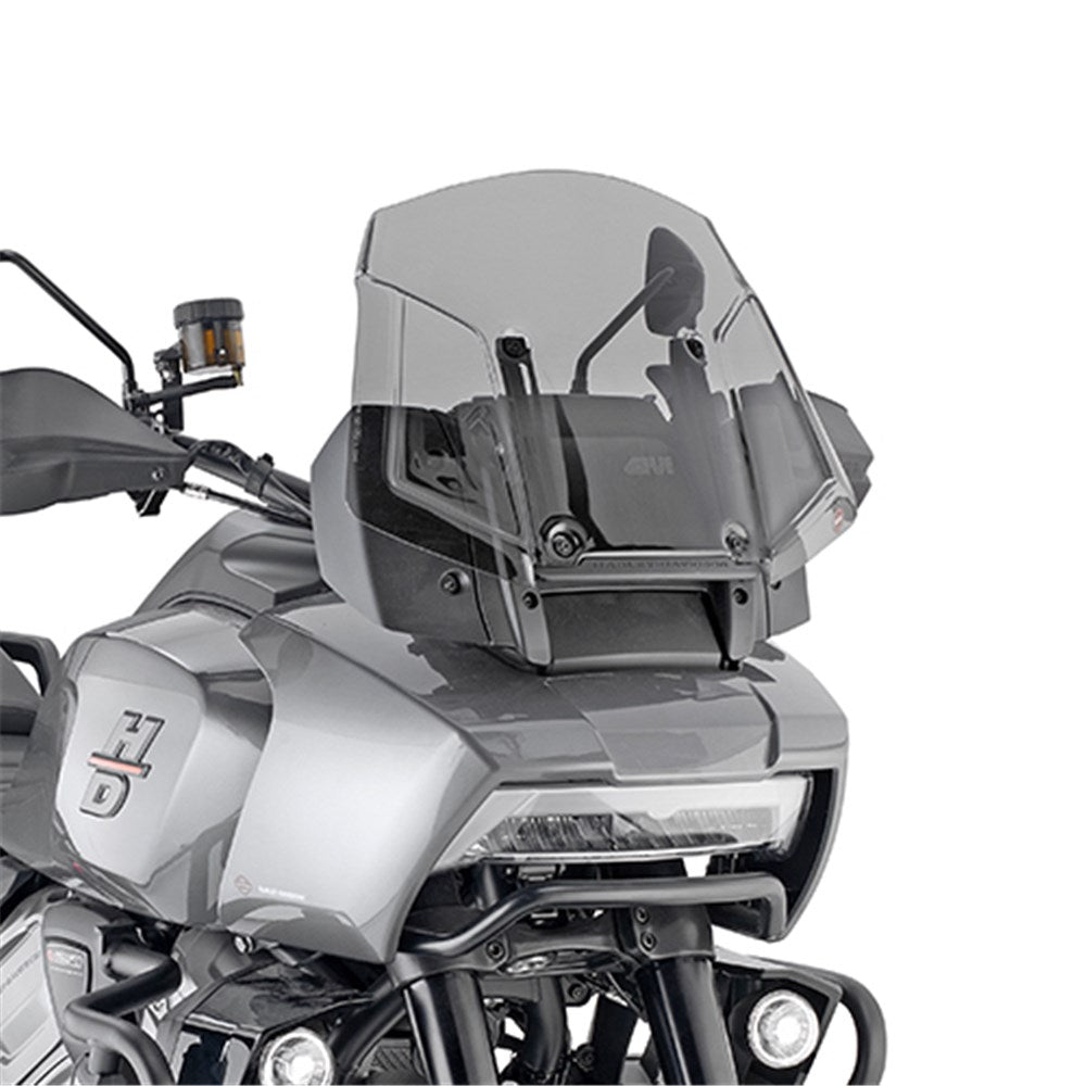 GIVI WINDSCREEN ONLY SMOKED - HARLEY DAVIDSON PAN AMERICA 1250 21-24 (NEEDS FITTING KIT D8400KIT)
