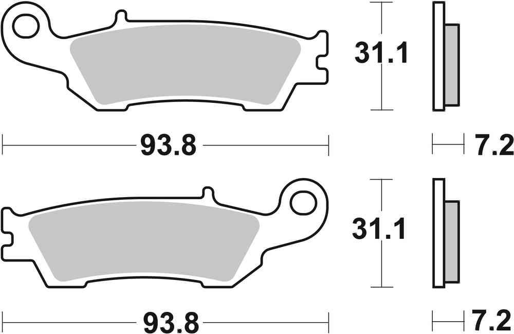 SBS FRICTION - Racing Sinter Off Road Front Brake Pads - 840RSI-