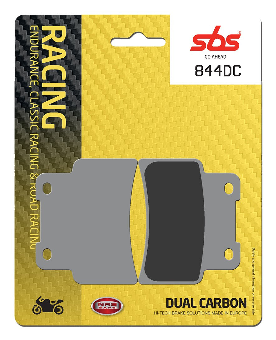 SBS FRICTION - Dual Carbon Front Brake Pads - (Track Use) (SBS 214) - 844DC-