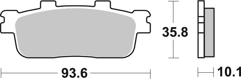 SBS FRICTION - Sinter Off Road Rear Brake Pads (SBS 201) - 847SI-