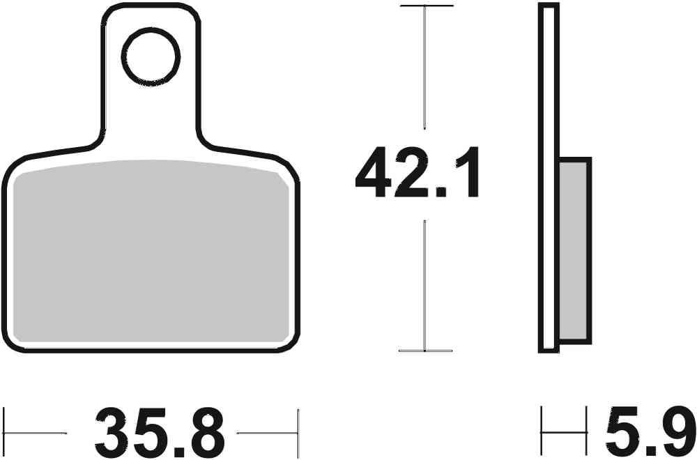SBS FRICTION - Racing Sinter Off Road Rear Brake Pads - 895RSI-