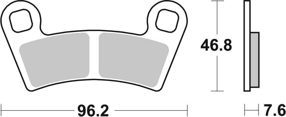 SBS FRICTION - Sinter Front / Rear Off Road Brake Pads - 898SI-
