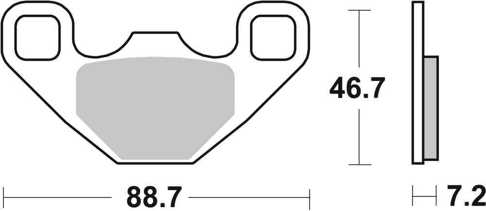 SBS FRICTION - Sinter Off Road Rear Brake Pads - 906SI-