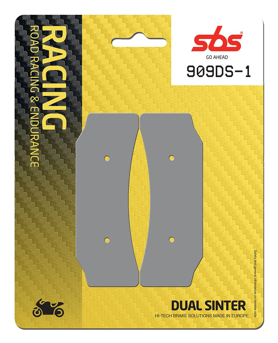 SBS FRICTION - Dual Sinter Front Racing Brake Pads - Moto2, 3 & WSBK SPEC - 909DS-