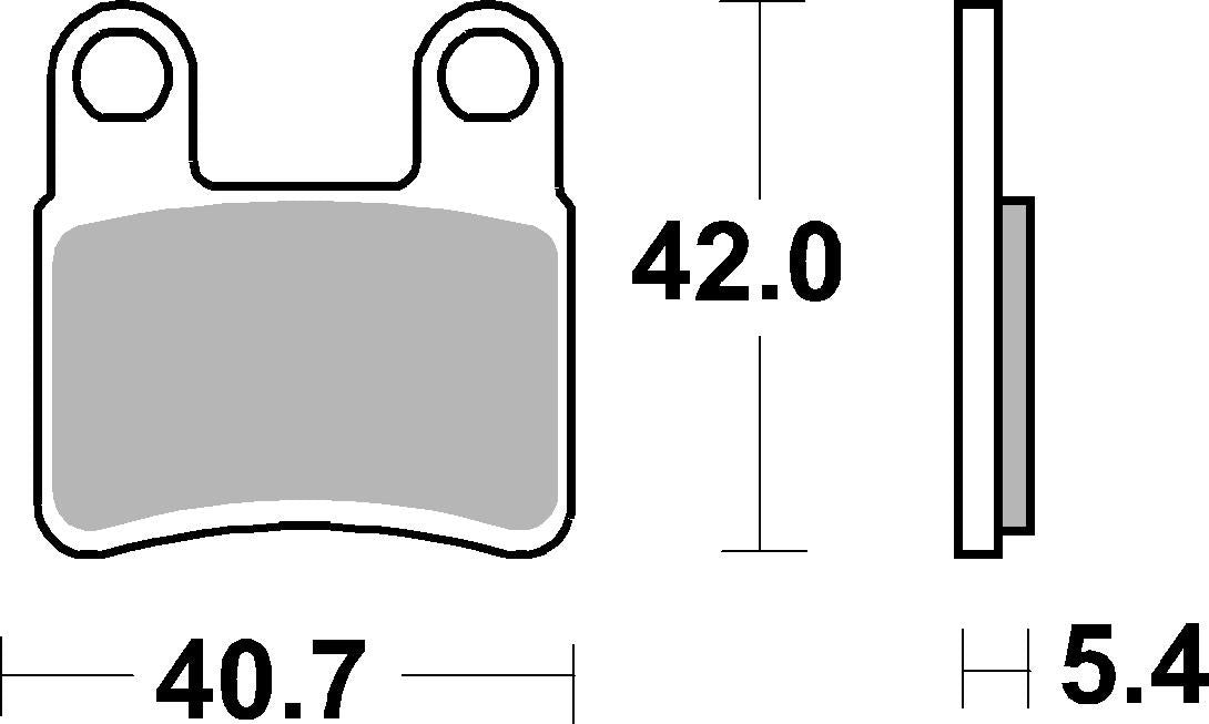 SBS FRICTION - Ceramic Front Brake Pads - 921HF-