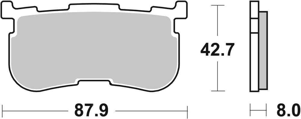 SBS FRICTION - Sinter Rear H-D Brake Pads - 923H.LS-