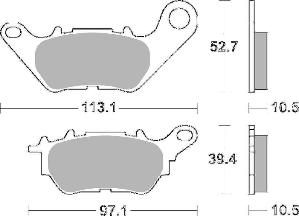 SBS FRICTION - Carbon Tech Racing Rear Brake Pads (SBS 230) - 932RQ-