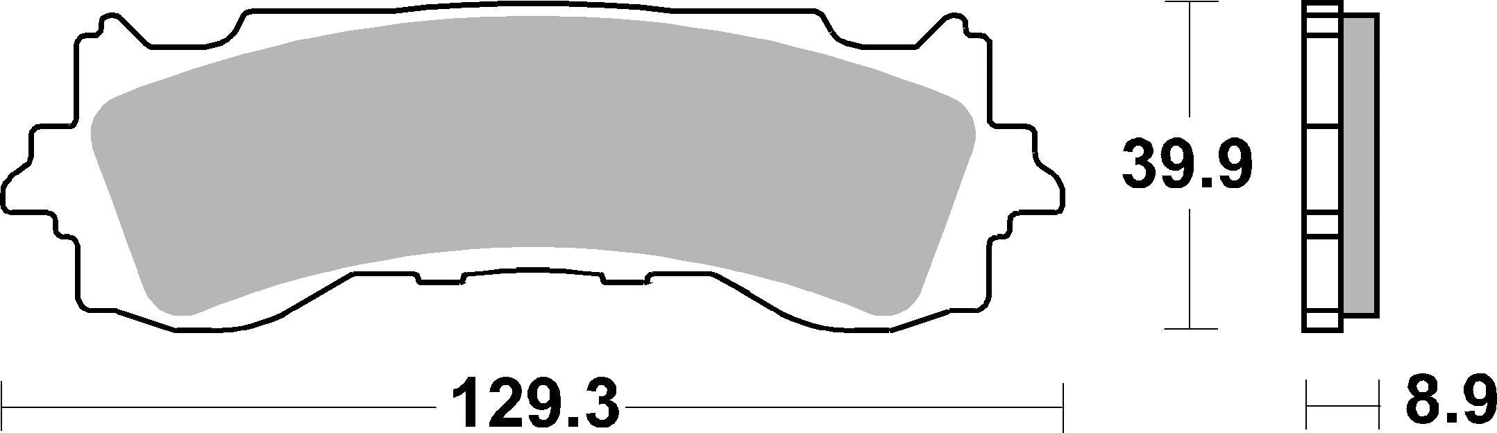 SBS FRICTION - Sinter Front Brake Pads - 952HS-
