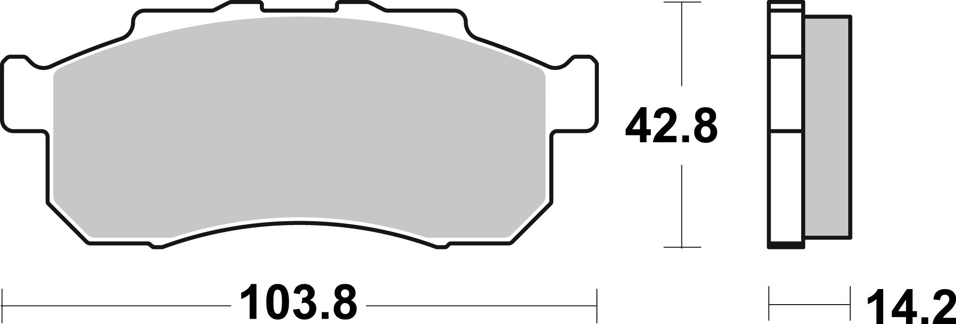 SBS FRICTION - Evo Sinter Front ATV Brake Pads - 982PSI-