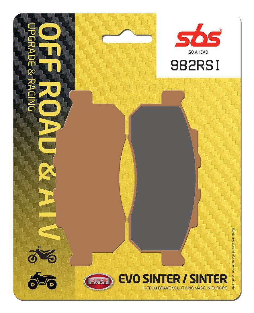 SBS FRICTION - Racing Sinter Off Road Front Brake Pads - 982RSI-