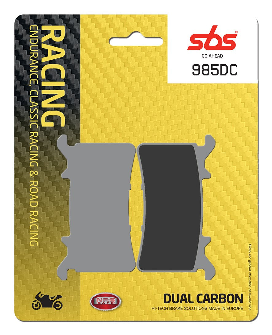 SBS FRICTION - Dual Carbon Front Brake Pads - (Track Use) - 985DC-