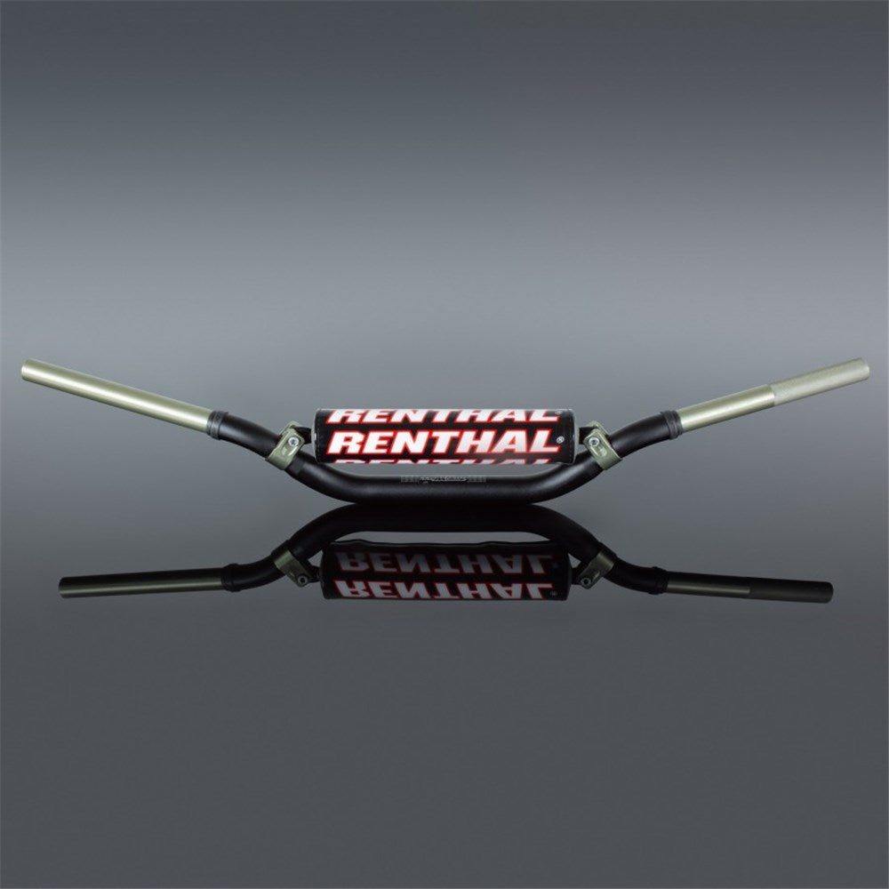 RENTHAL TWINWALL H/BAR STEWART/VILLOPOTO BLK W/BAR PAD (996-01-BK-07-185)