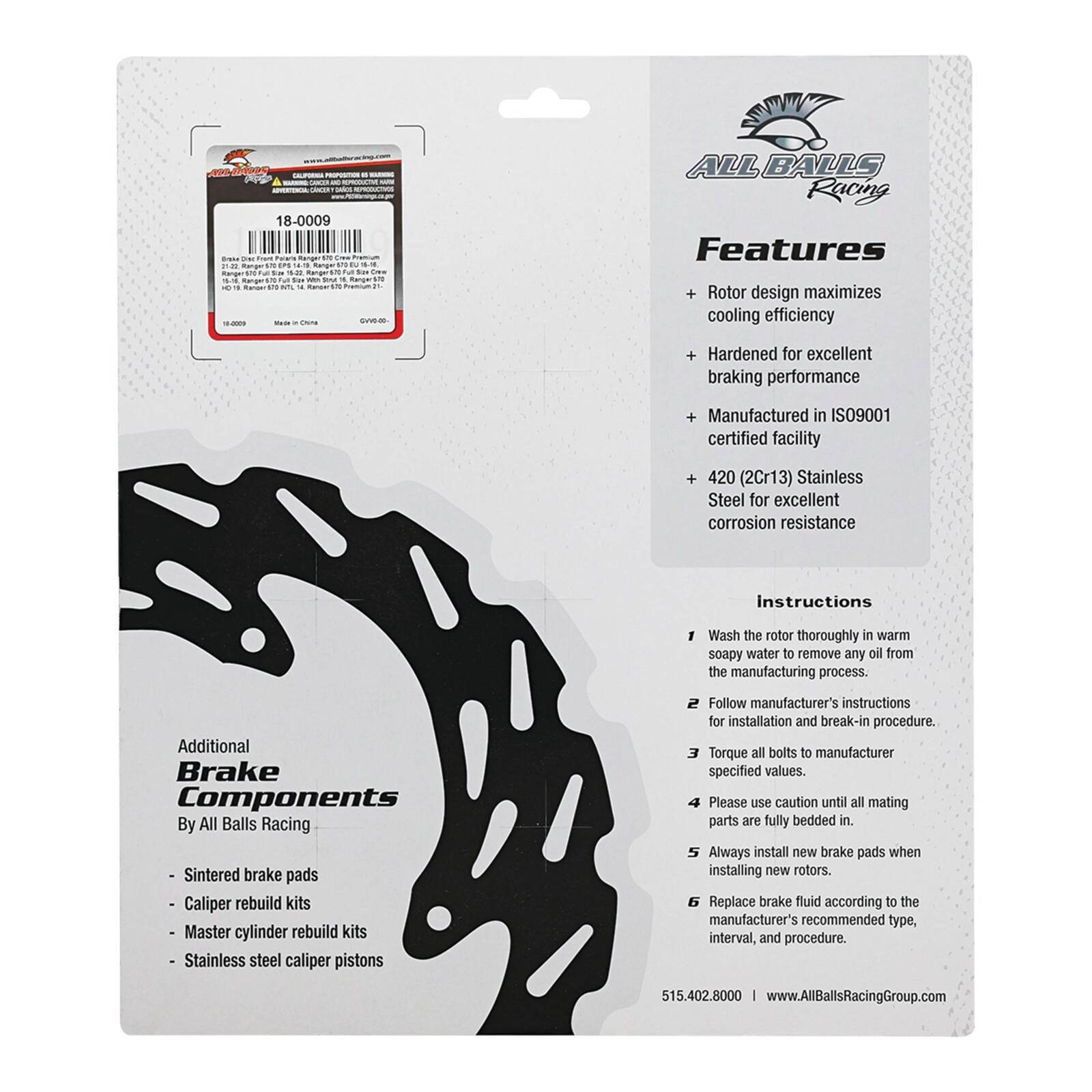 Brake Disc Front – 18-0009