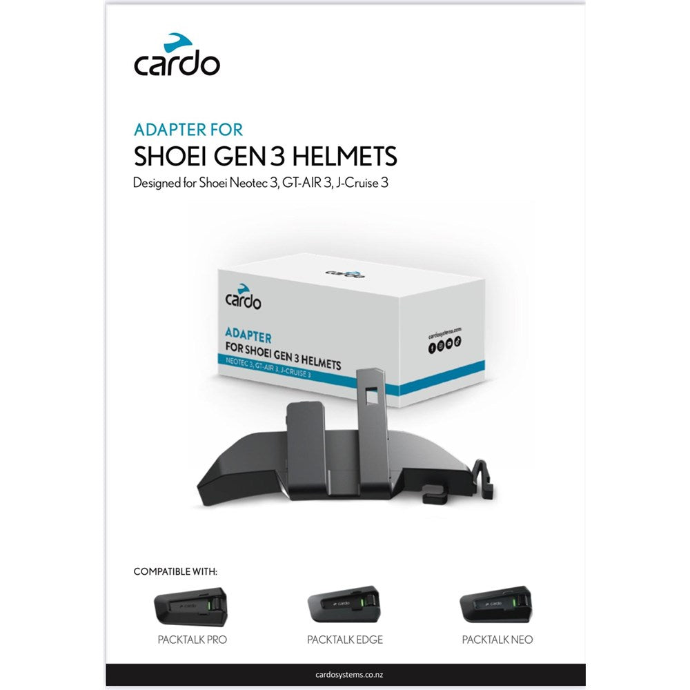 CARDO ADAPTER FOR SHOEI GEN 3 HELMETS