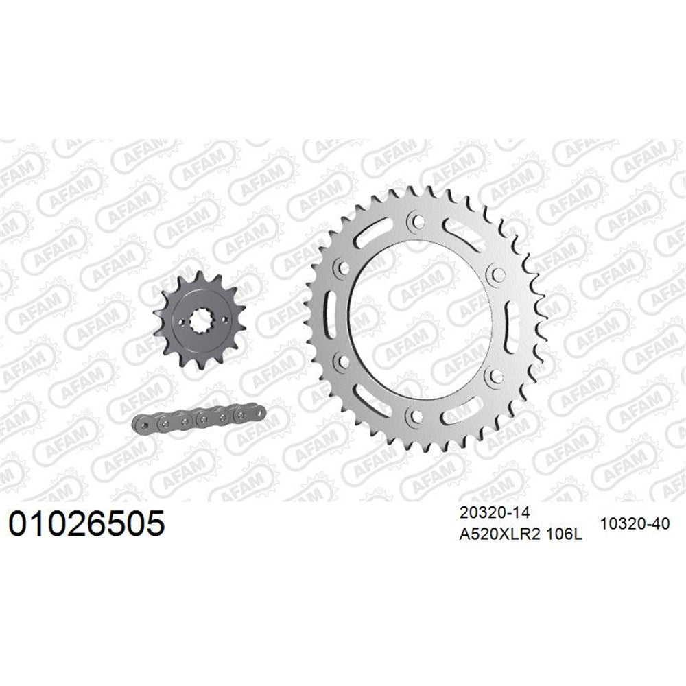 AFAM CHAIN SPROCKET KIT STEEL HONDA CRF 250 L 2012-2021