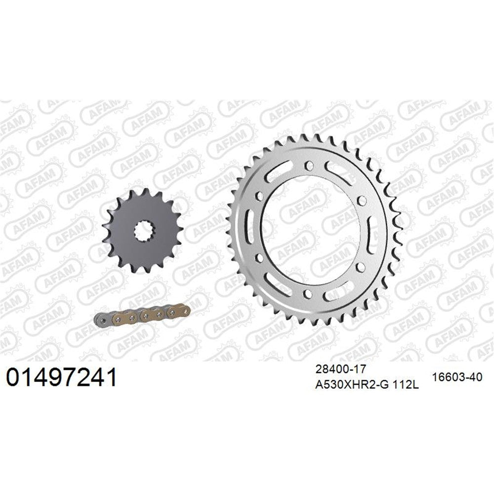 AFAM CHAIN SPROCKET KIT STEEL SUZUKI GSX 1300 R HAYABUSA 1999-2007