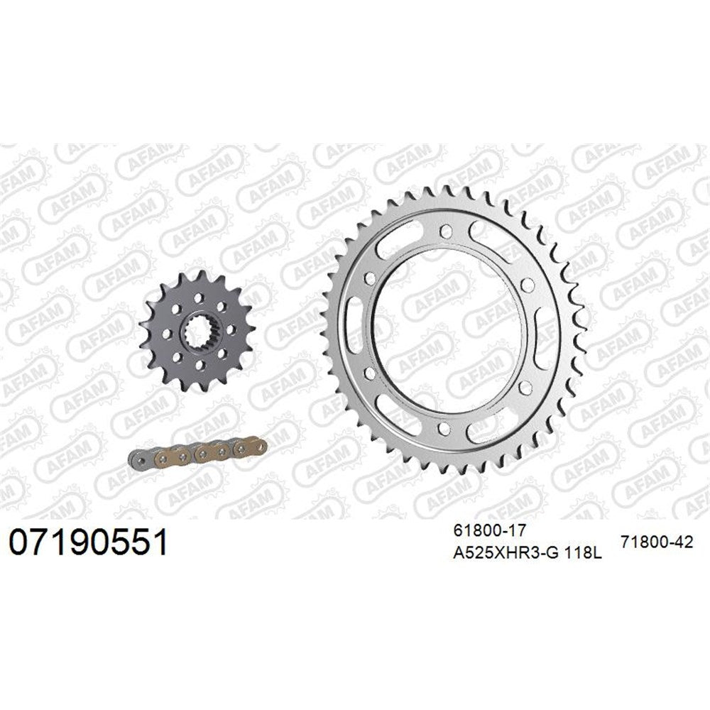 AFAM CHAIN SPROCKET KIT STEEL KTM 1050 ADVENTURE 2015-2016