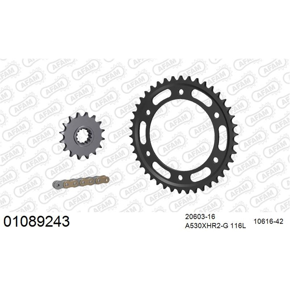 AFAM CHAIN SPROCKET KIT STEEL HONDA CBR 1000 R 2008-2016