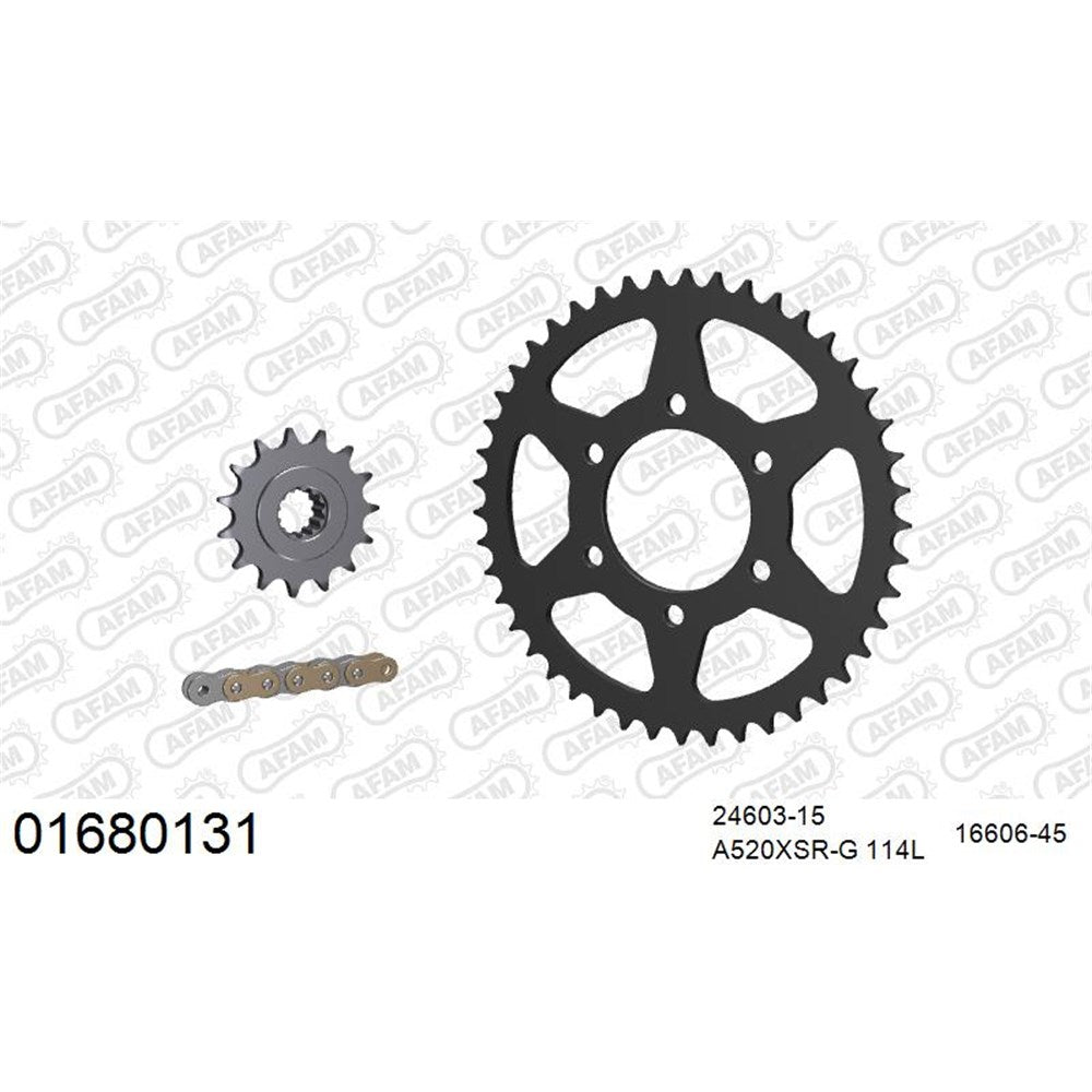 AFAM CHAIN SPROCKET KIT STEEL KAWASAKI Z 800 E 2013-2016