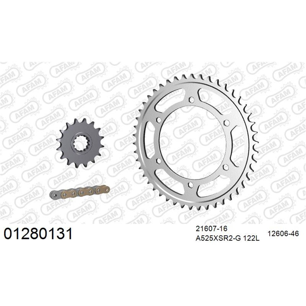 AFAM CHAIN SPROCKET KIT STEEL YAMAHA FZ8 S 2010-2016