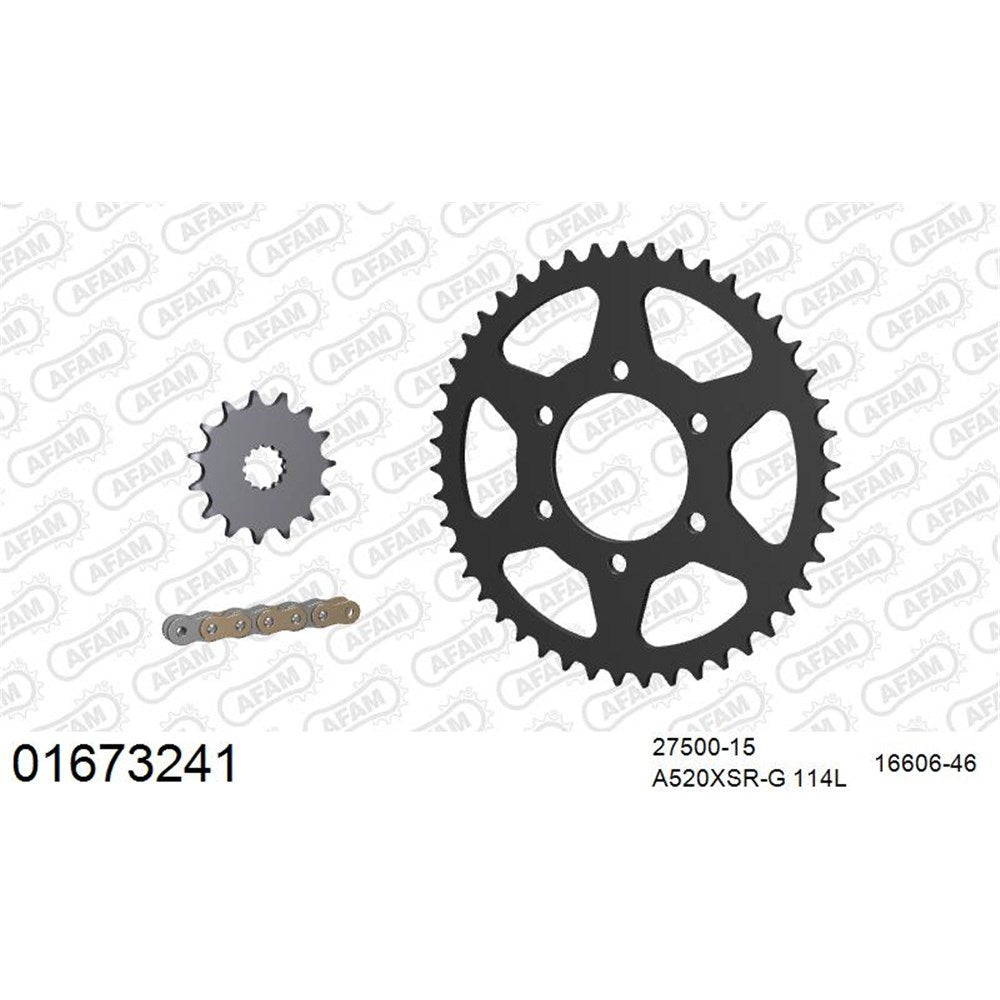 AFAM CHAIN SPROCKET KIT STEEL KAWASAKI VERSYS 650 2007-2023