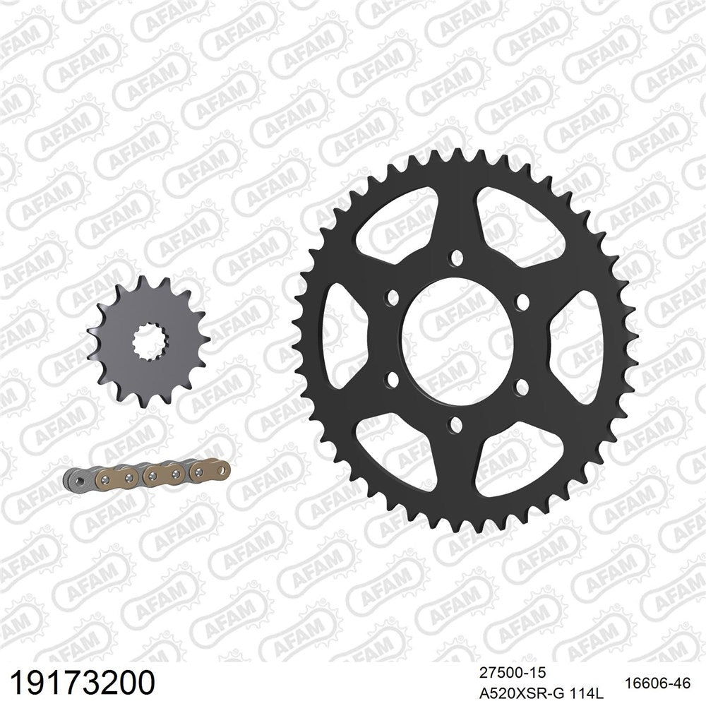 AFAM CHAIN SPROCKET KIT STEEL CF MOTO 650 MT 2012-2020