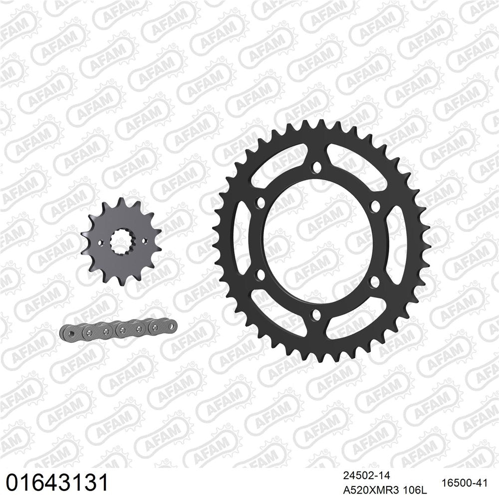 AFAM CHAIN SPROCKET KIT STEEL KAWASAKI EX 400 NINJA 2018-2023
