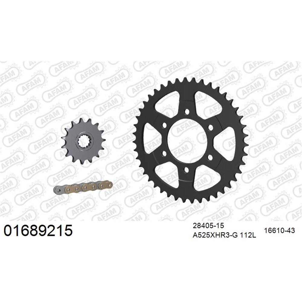 AFAM CHAIN SPROCKET KIT STEEL KAWASAKI Z 1000 ABS 2014-2016