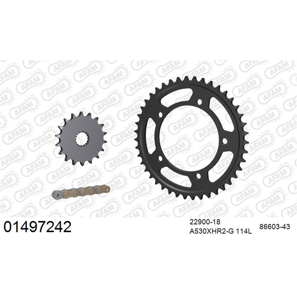 AFAM CHAIN SPROCKET KIT STEEL SUZUKI GSX 1300 R HAYABUSA 2008-2012