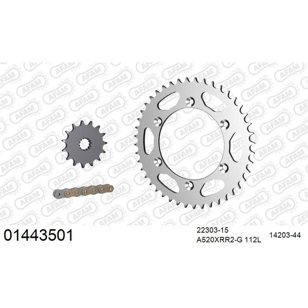 AFAM CHAIN SPROCKET KIT STEEL SUZUKI DR-Z 400 S 2000-2023