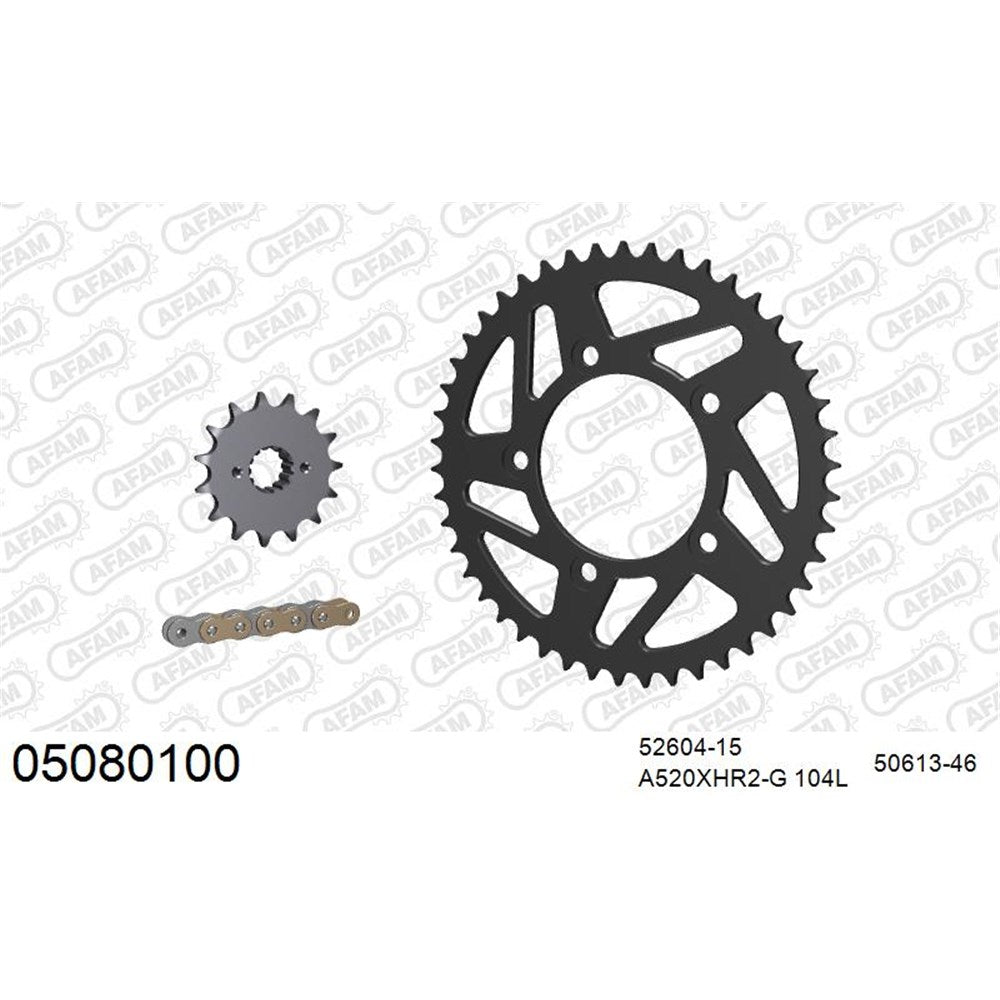 AFAM CHAIN SPROCKET KIT STEEL DUCATI 800 SCRAMBLER 2015-2022