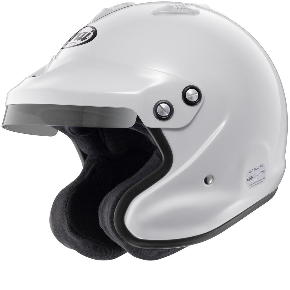 ARAI GP-J3 OPEN FACE W/M6 WHT SA2020 (2XL)