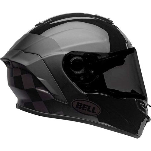 BELL STAR DLX MIPS SPECIAL EDITION LUX CHECKERS MATTE GLOSS BLACK/ROOT BEER