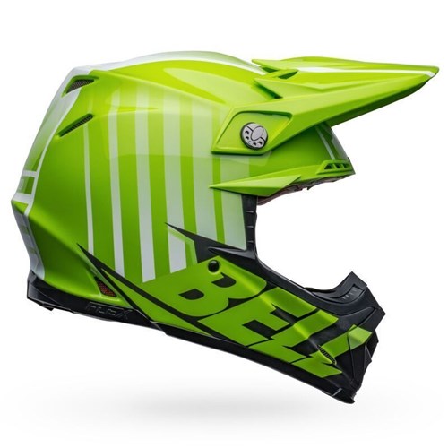 BELL MOTO-9S FLEX SPRINT MATTE/GLOSS - GREEN/BLACK